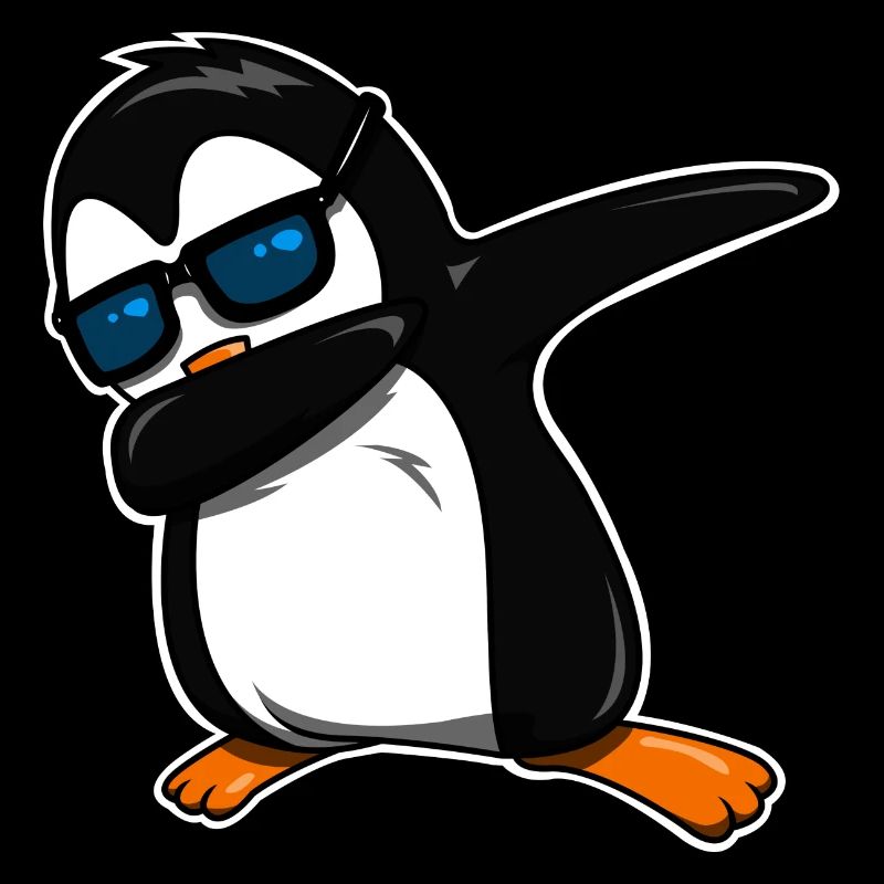 Dabbing Pingouin cool