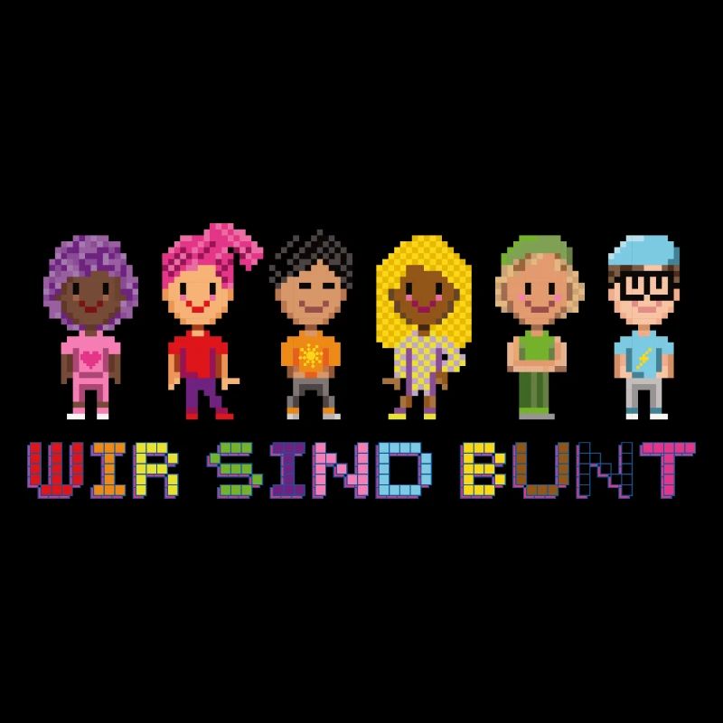 WIR SIND BUNT - PIXELFIGUREN