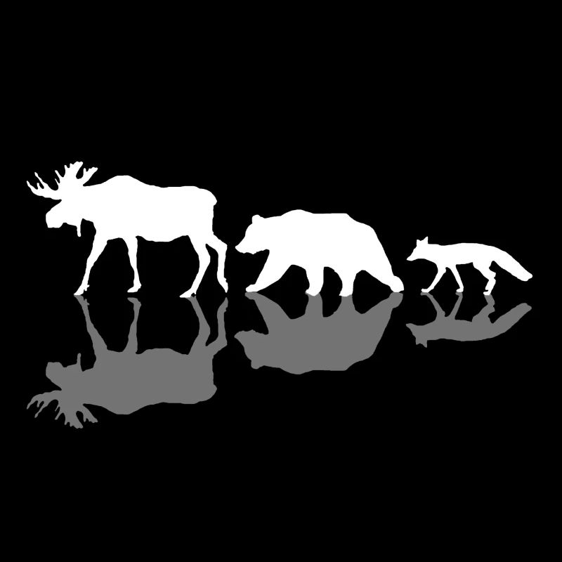 Ein Elch, ein Bär und ein Fuchs