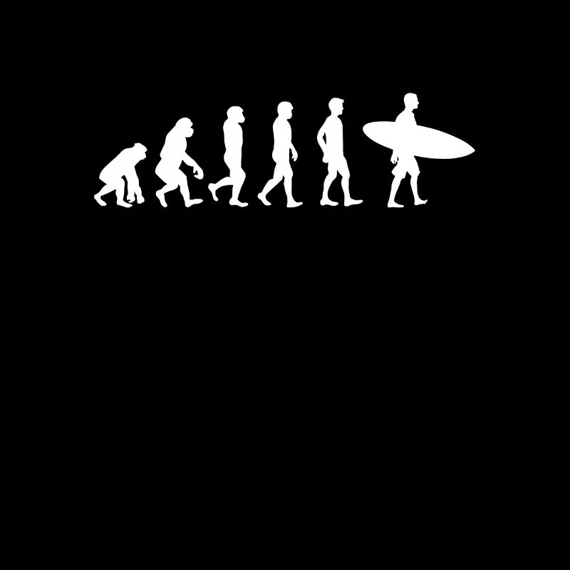 Cadeau de surfeur T-shirt de surfeur Evolution