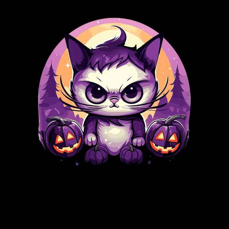 Halloween Chibi Chat Kawaii Costume d'Halloween