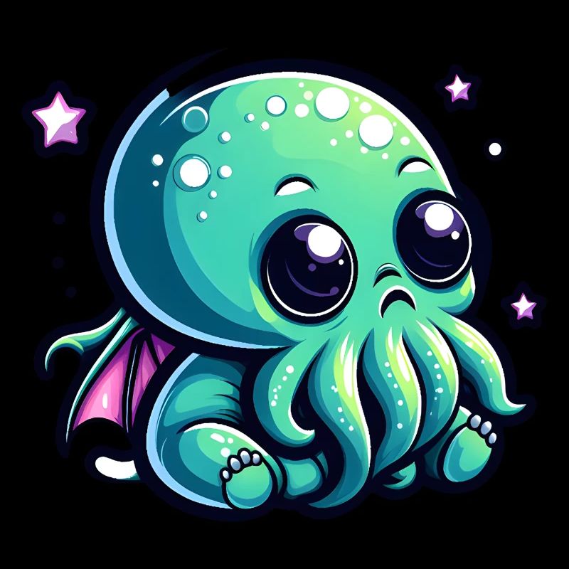 Magnétisme de Lovecraft : Adorable bébé mignon Cthulhu