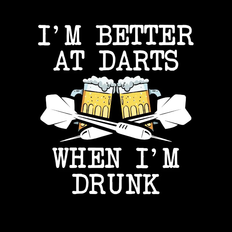 Ich bin besser im Dart mit Bier