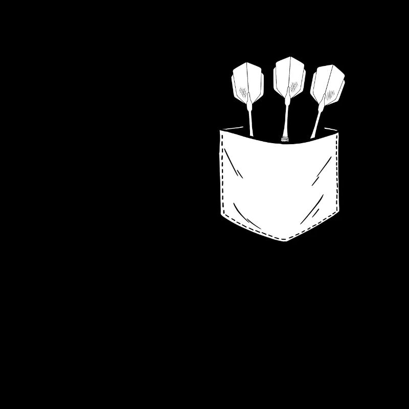 Fléchettes dans la poche de poitrine