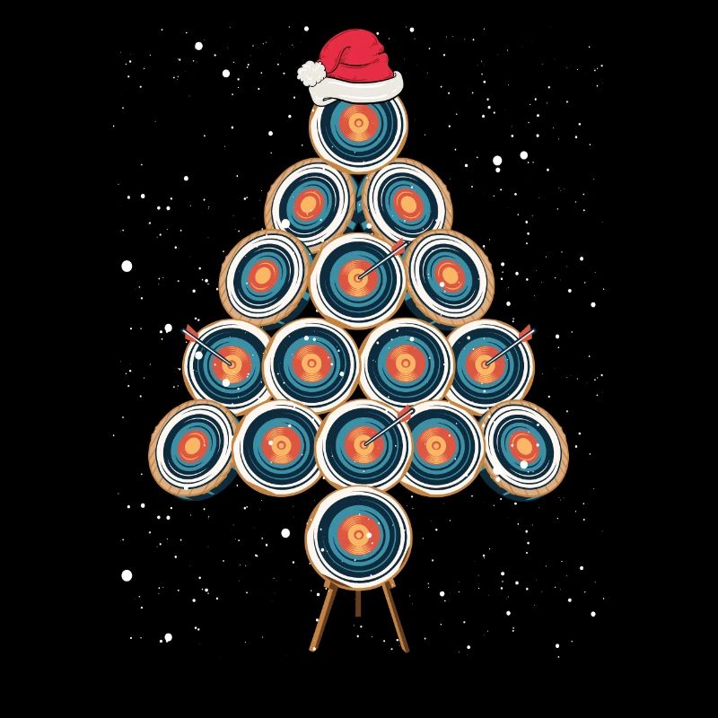 Cible de tir à l’arc comme arbre de Noël