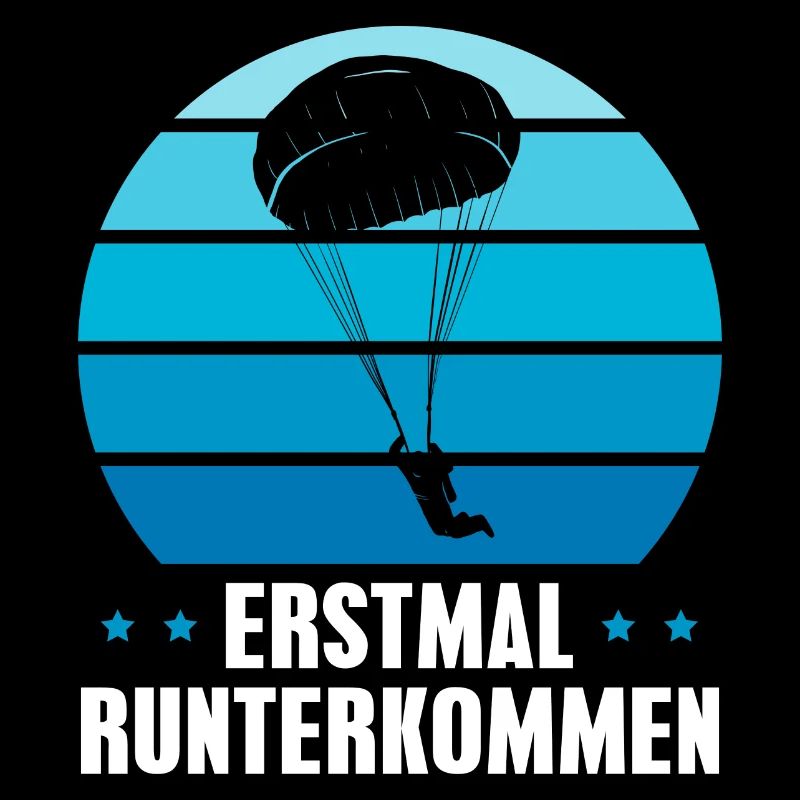 Fallschirm Erstmal Runterkommen Fallschirmspringer