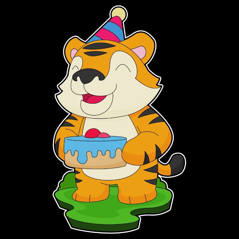 Tiger Birthday Cake