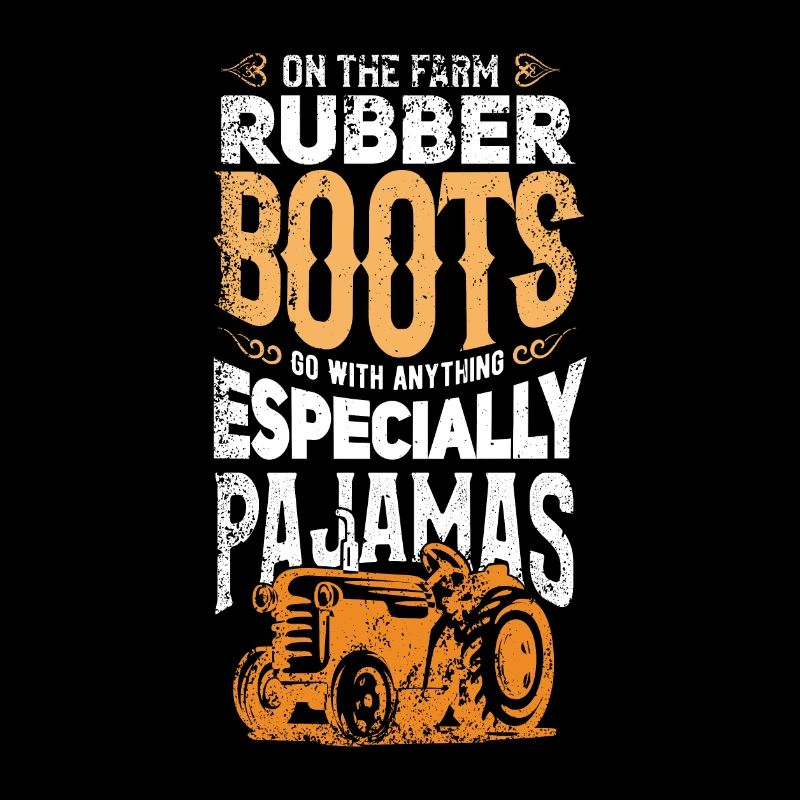 Bottes en caoutchouc avec pyjama | Ferme fermier