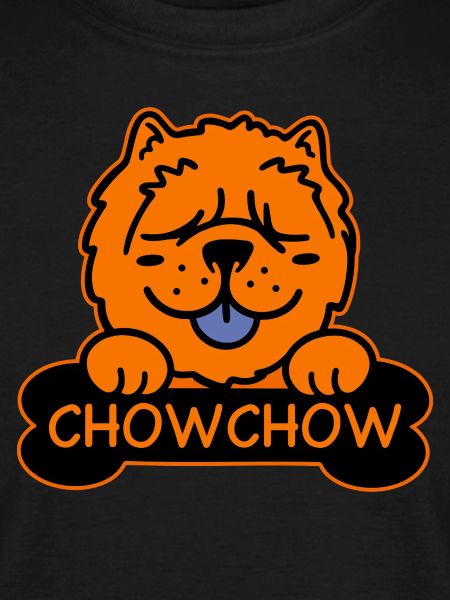 Chow chow and bone