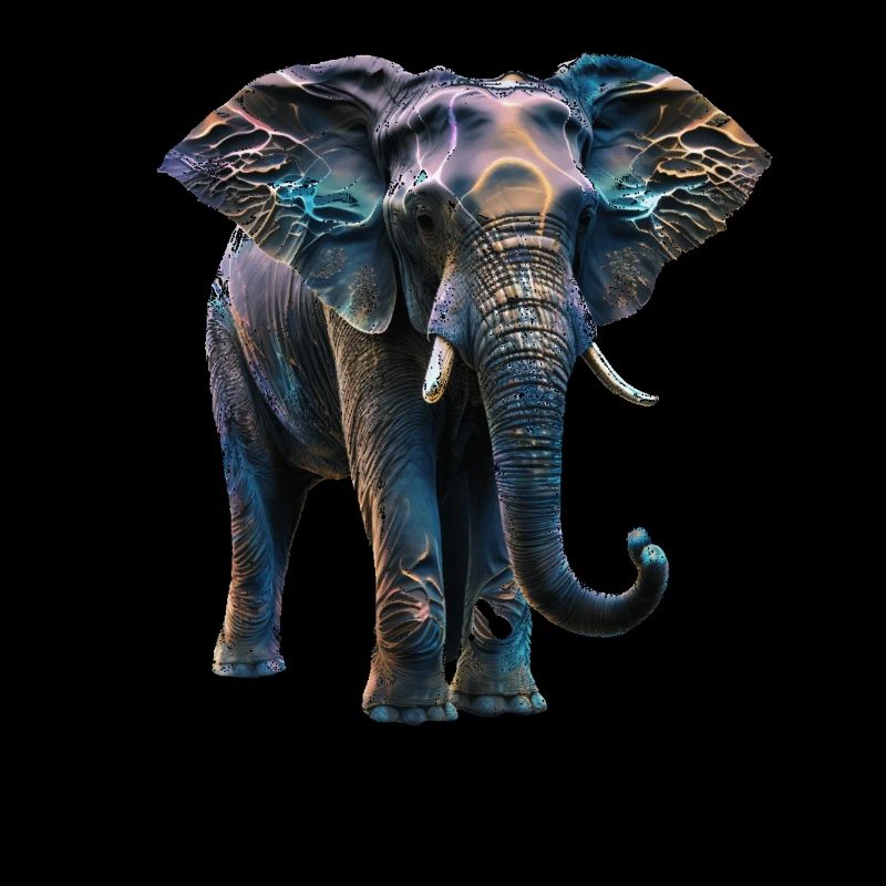 Éléphant irisant II
