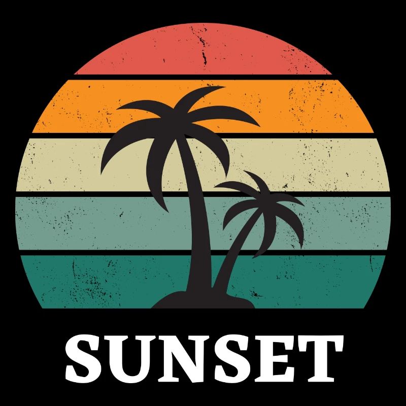 Sunset Palme Design