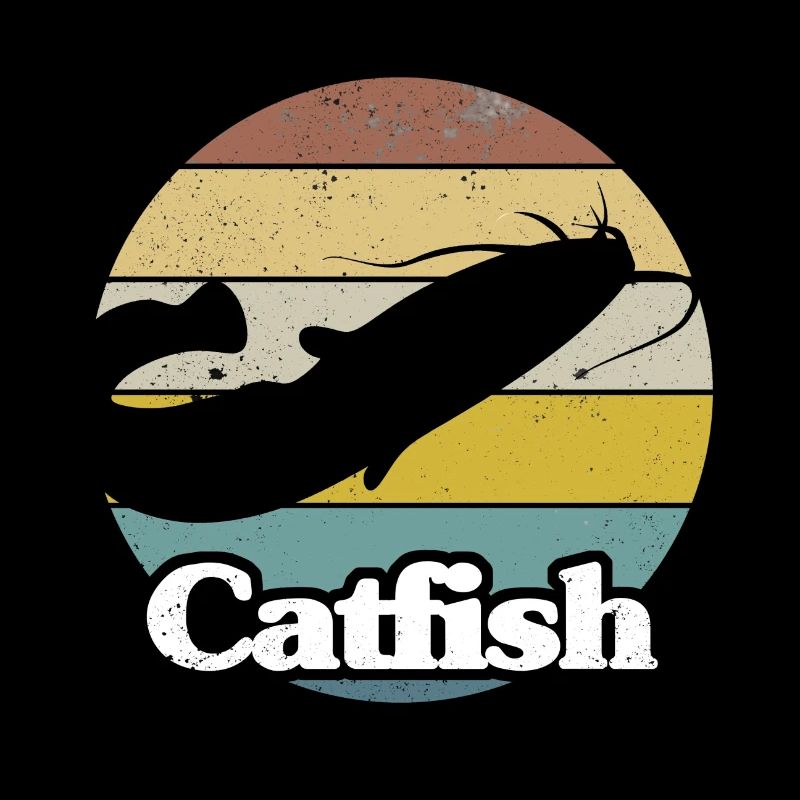 Imprimé de style rétro « Catfish »