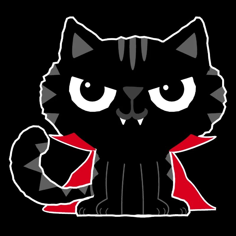 Vampire Halloween Chat Vampire Enfants Dracula
