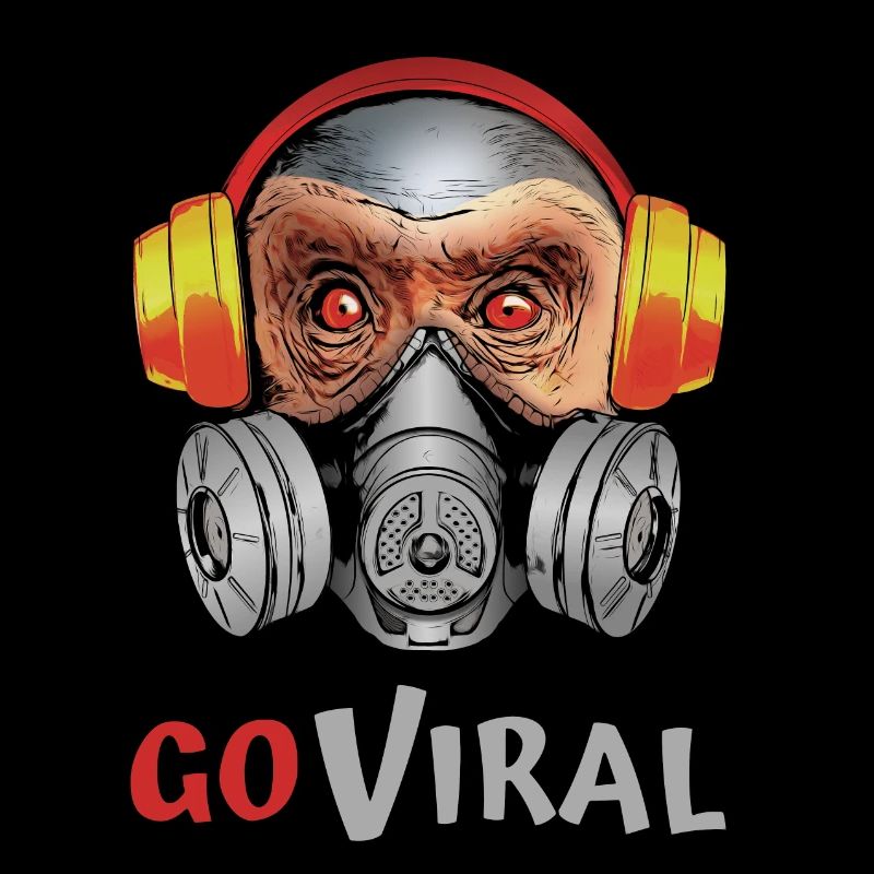 Go Viral Monkey - monkey with gas mask