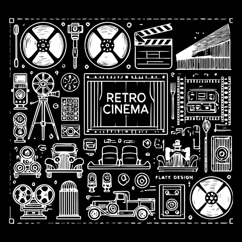 Design cinéma rétro