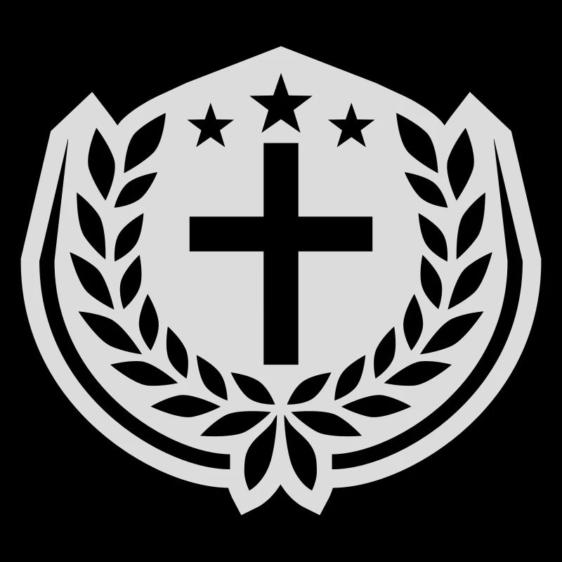 Croix Jésus-Christ Couronne de laurier