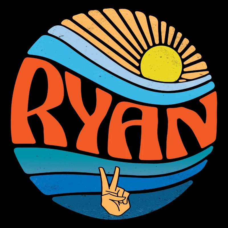 Ryan Hemd Vintage Sunset Ryan Groovy Tie Dye