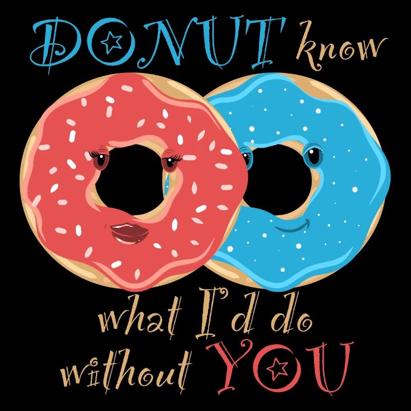 Valentinstag: verliebte Donuts