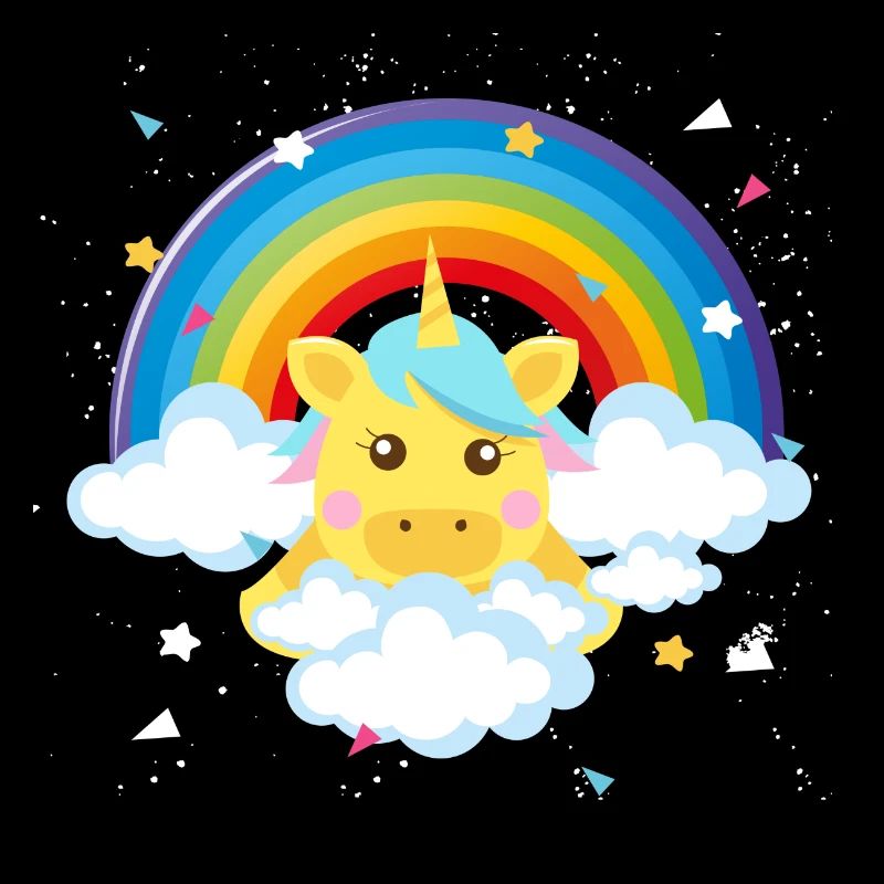 süßes Pony Einhorn Regenbogen Geschenk Baby Kind