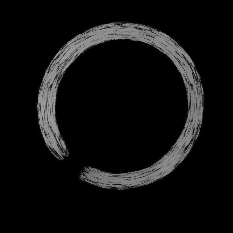 Circle brush abstract