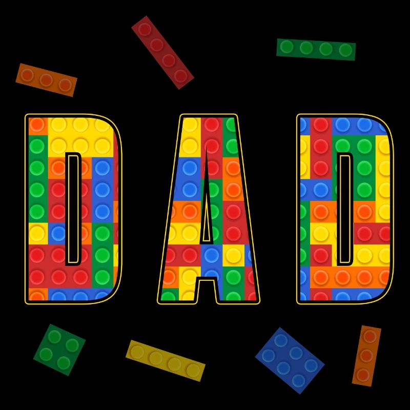 Dad Parent Brick Master Builder Building Blocks