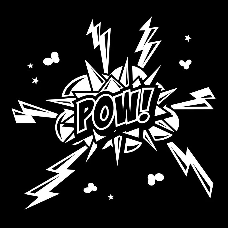 POW! Comic Strichzeichnung