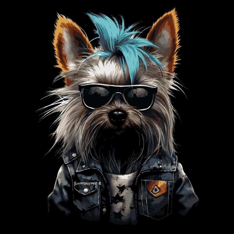 Punk Yorkshire Terrier