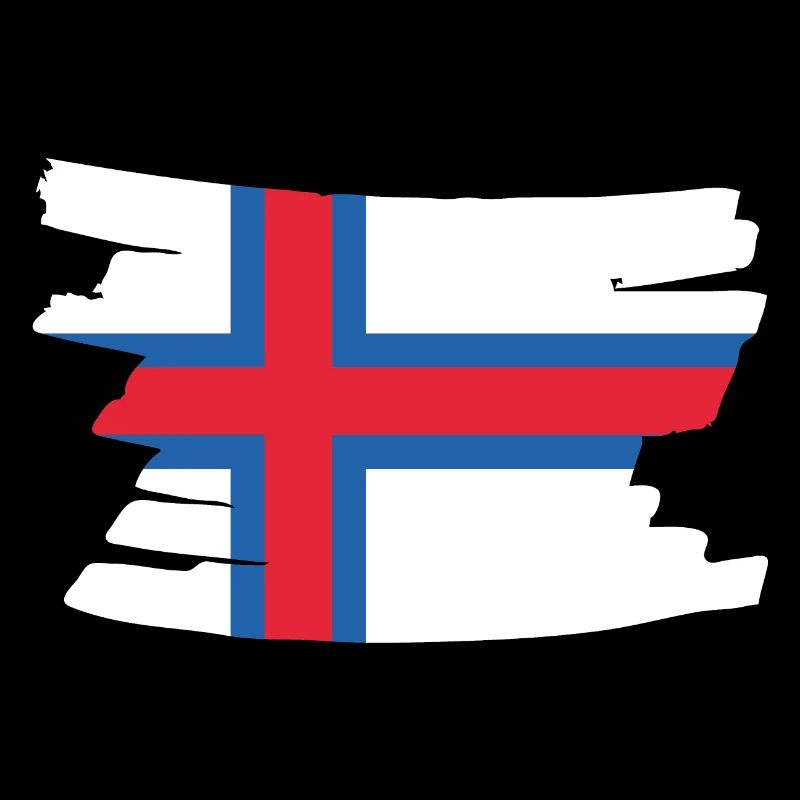 Drapeau national des îles Féroé - brosse horizontale