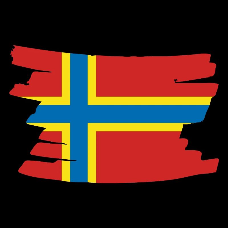 Drapeau national des îles Orcades - brosse horizontale