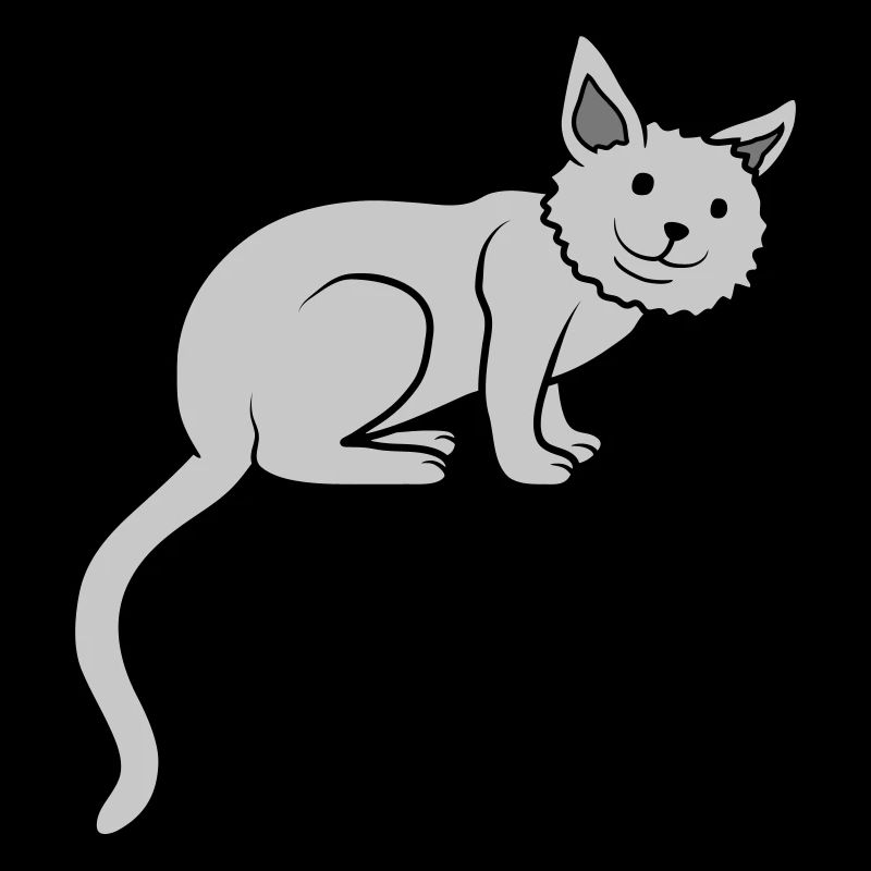 Love cute cat sits