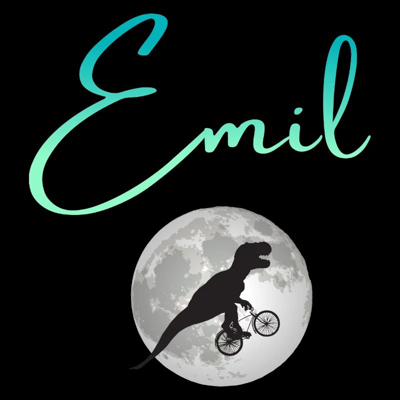 EMIL - Beau prénom de garçon avec dinosaure