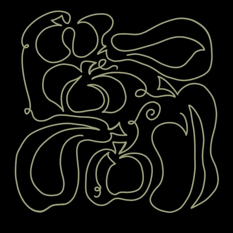 Pumpkin Pumpkin Lineart Green