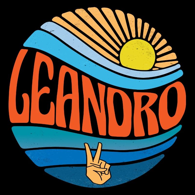 Leandro Hemd Vintage Sunset Leandro Groovy Krawatte