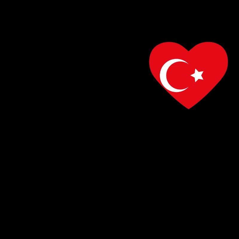 Cœur drapeau Turquie