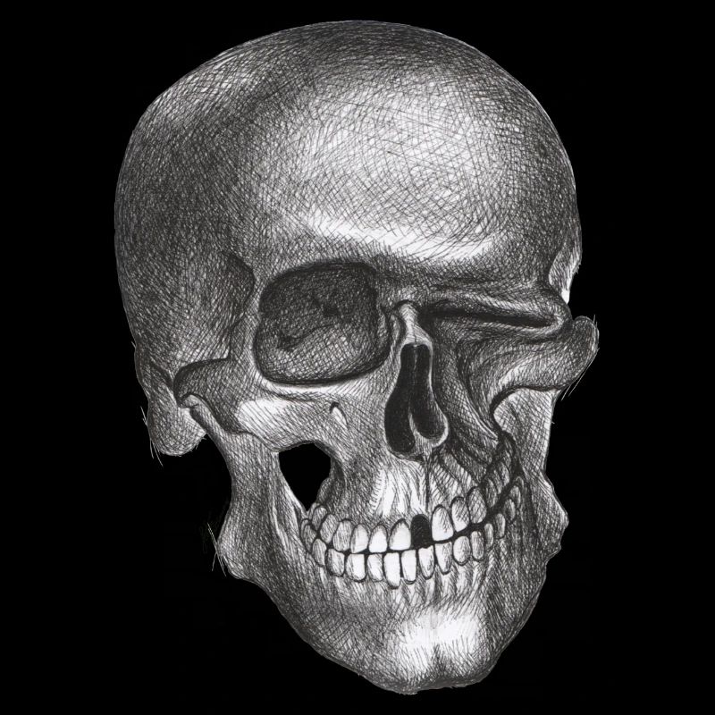 Zwinkernder Schädel - Totenkopf