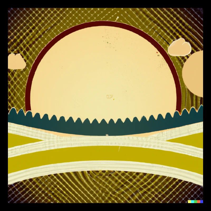 Retro landschaft
