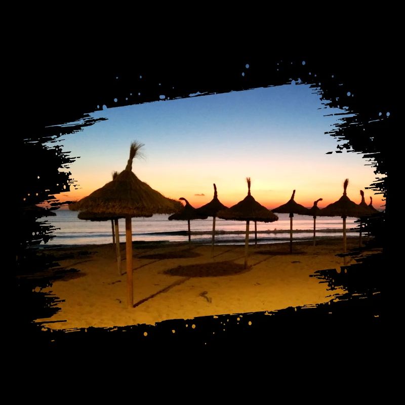 Mallorca - Summer beach in the evening sun