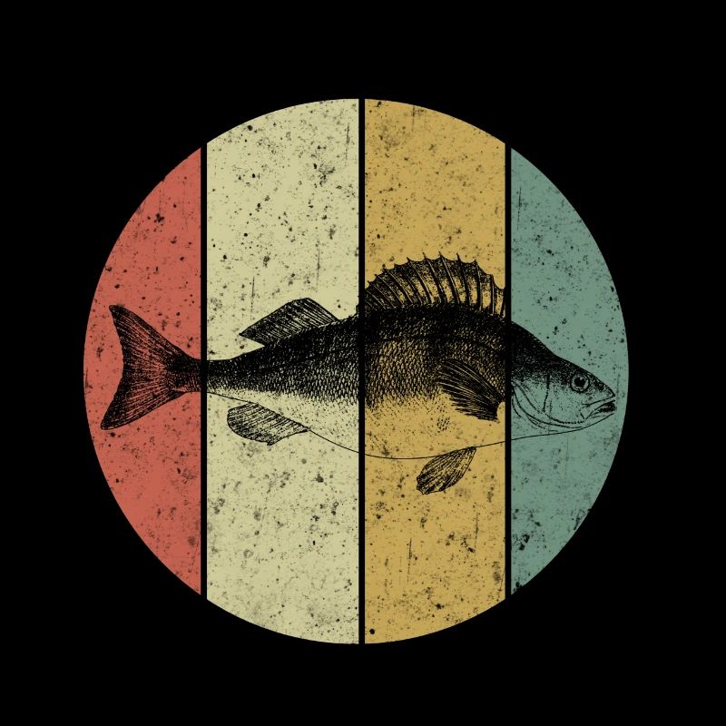 Pêcheur Pêcheur Pêcheur Pêche Perche Vintage
