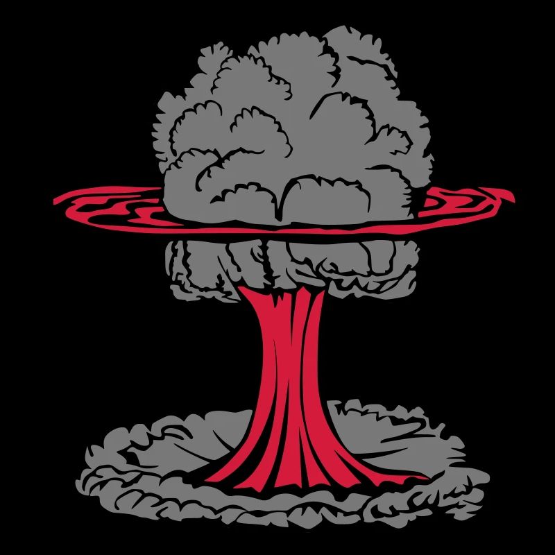Nuage de champignon d'explosion nucléaire