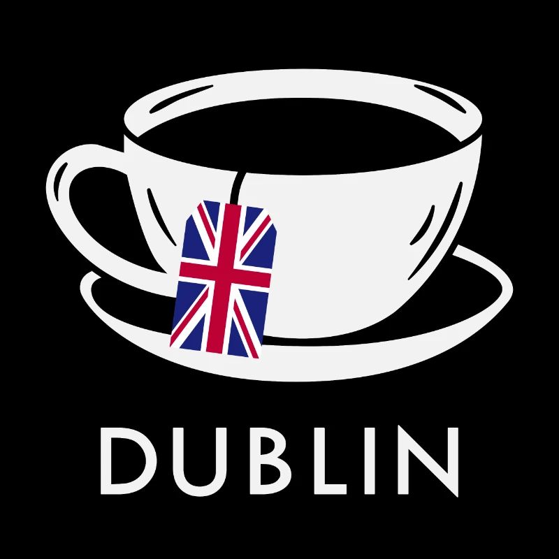 Dublin Teetasse UK Flagge Teebeutel