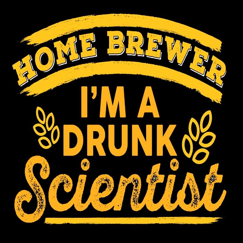 Home Brewer I'm A Drunk Scientist Retro Funny