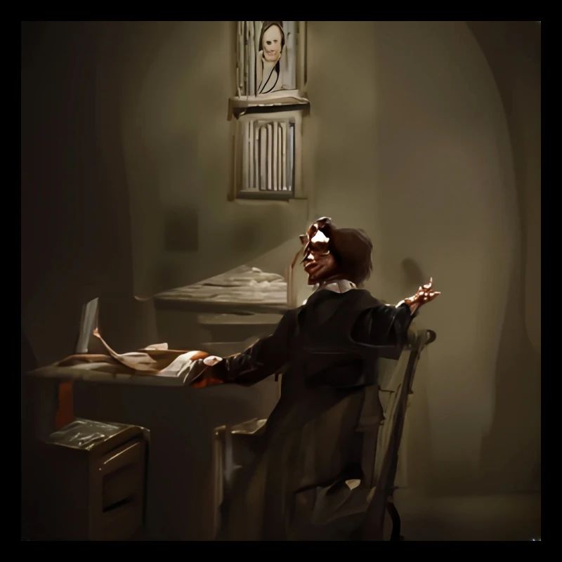 writer in a dark room