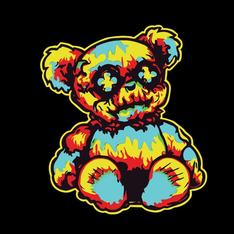 Horror Scary Bear Halloween Diabolical Bear