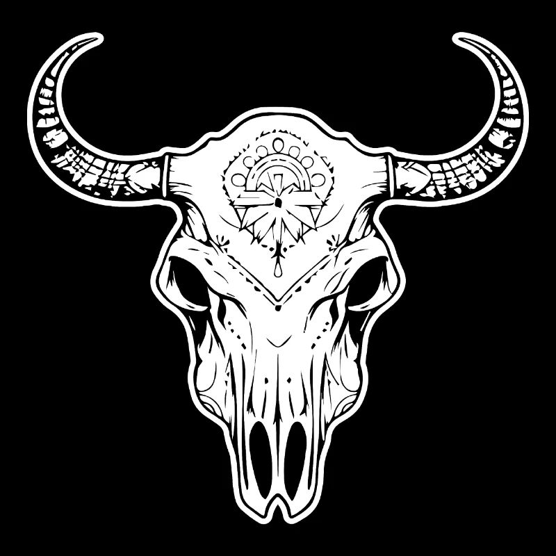 Cow Skull Boho