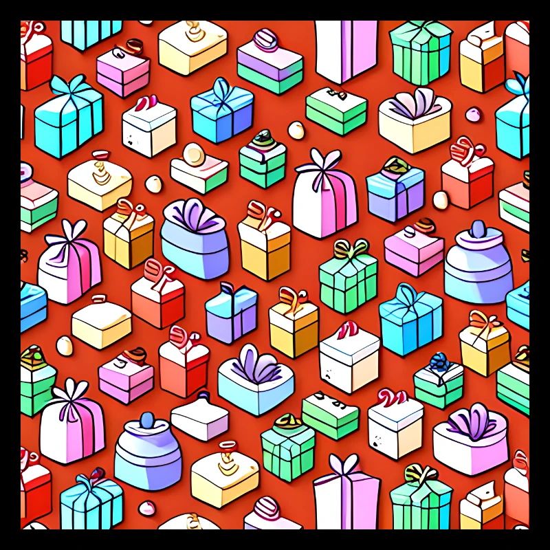 Buntes Geschenke-Muster