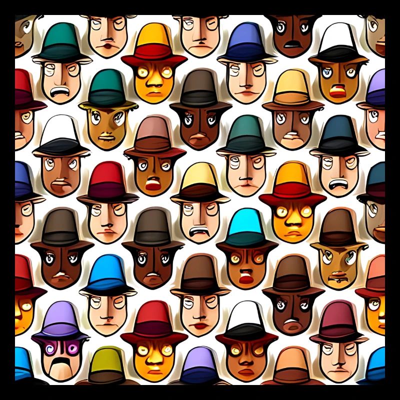 Face In Hat Pattern