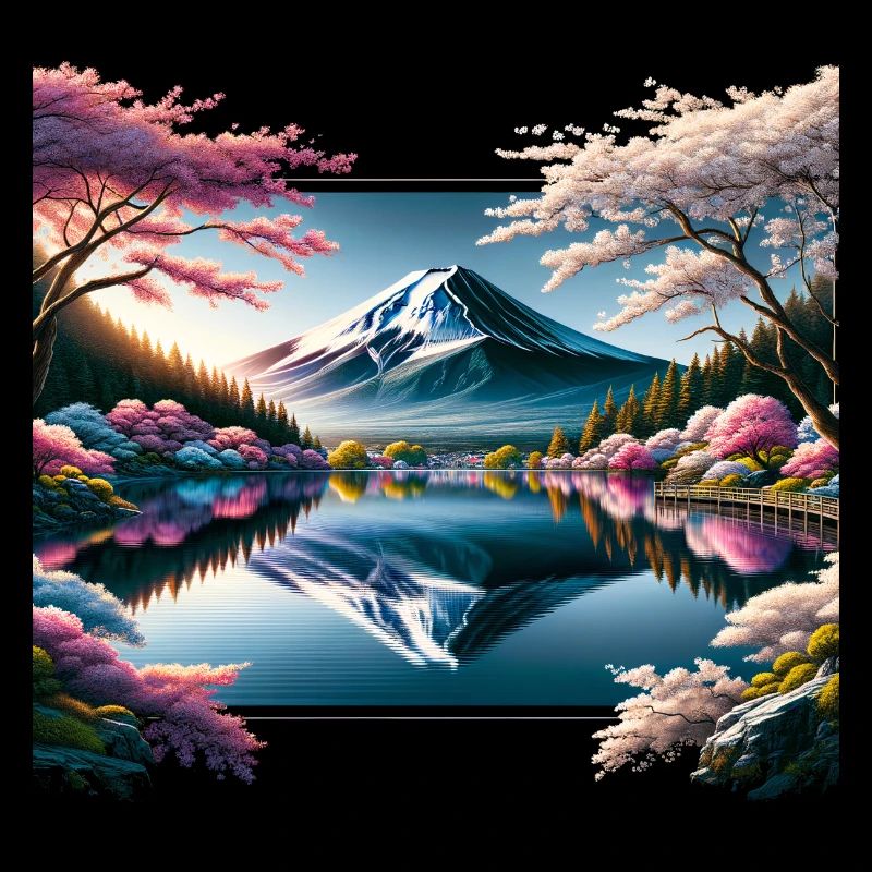 Reflection of Mount Fuji