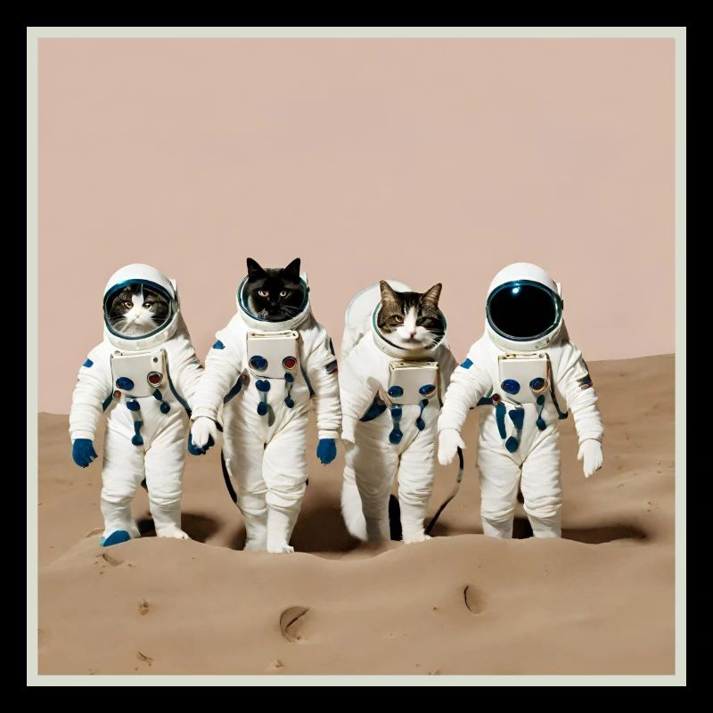 Cat Astronaut Expedition - Cosmic Cat Explorer