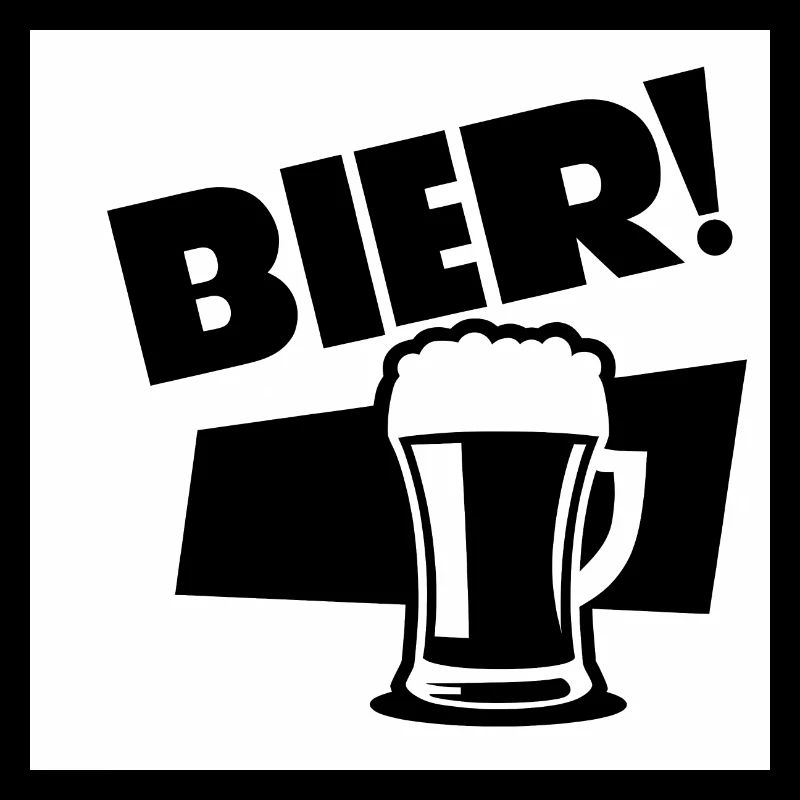 Stilvolles Bier! Schwarz-Weiß-Design