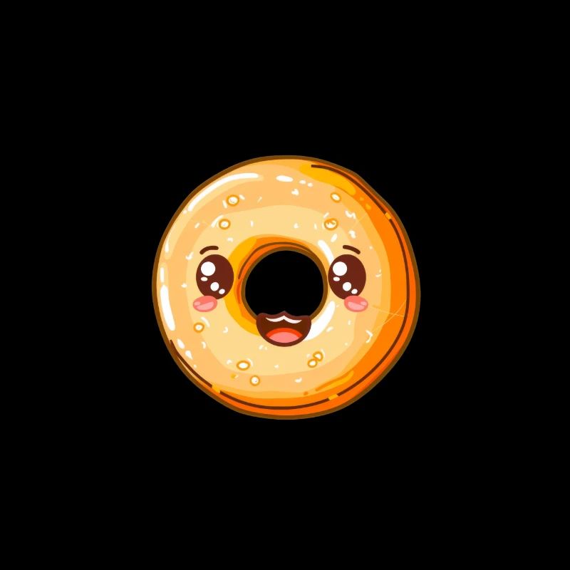 Dessin animé de beignet glacé brillant - Sugar Rush